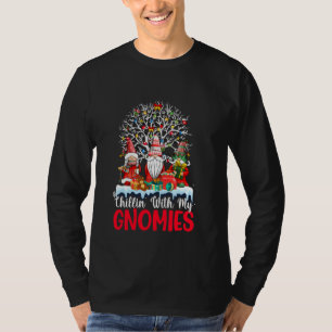 T-shirt Chillin With My Gnomie Christmas Matching Family P