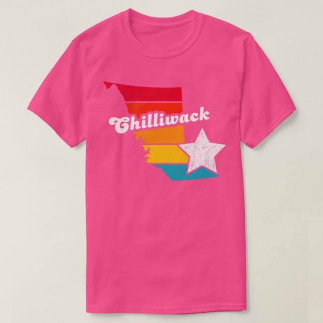 T-shirt Chilliwack Colombie-Britannique Canada Disques Vin (Design devant)