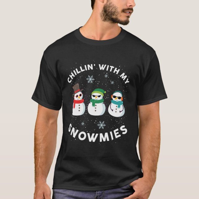 T-shirt Chillonnement avec mes neiges neige moche (Devant)