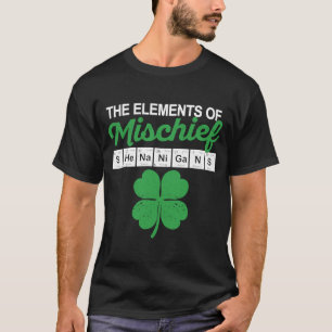 T-shirt Chimie amusante Shenanigans irlandais Tableau péri