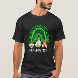 T-shirt Chimie Arc-en-ciel Lucky Gnome Leopard Happy S