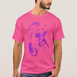T-shirt Chimie De Singe Avec Lunettes De Soleil Et Casque