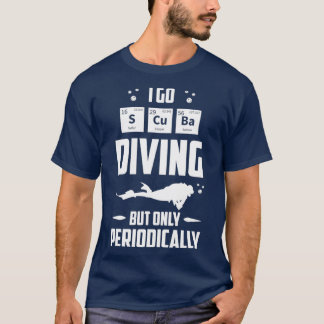 T-shirt Chimie de table périodique de plongée amusante