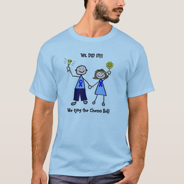 T-shirt Chimio Bell - homme de cancer du colon (Devant)