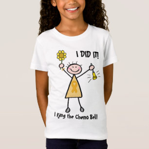 T-Shirt Chimio Bell - ruban d'or de Cancer d'enfance