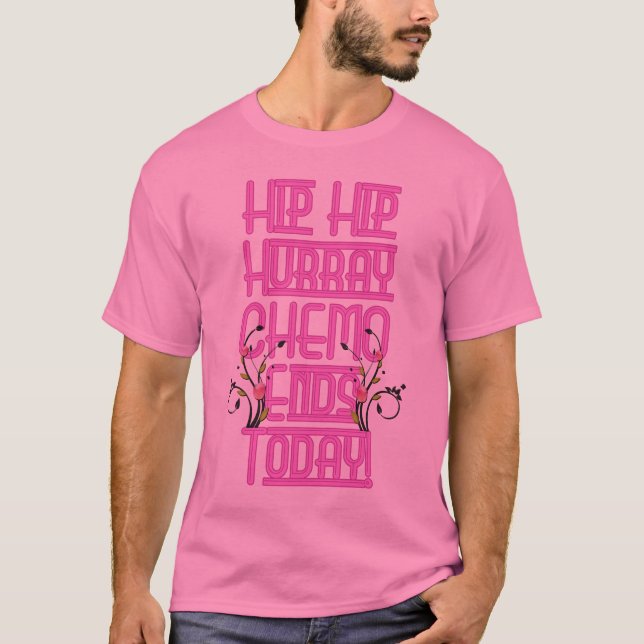 T-shirt Chimio de traitement contre le cancer fini (Devant)