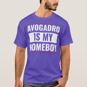 T-shirt Chimiste Chimiste Funny Avogadro est mon Hom