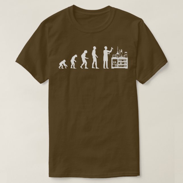 T-shirt Chimiste Evolution Science Étudiant en chimie (Design devant)