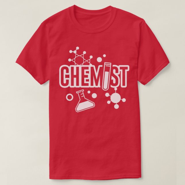 T-shirt Chimiste scientifique Chimie Pharmaciste Laboratoi (Design devant)