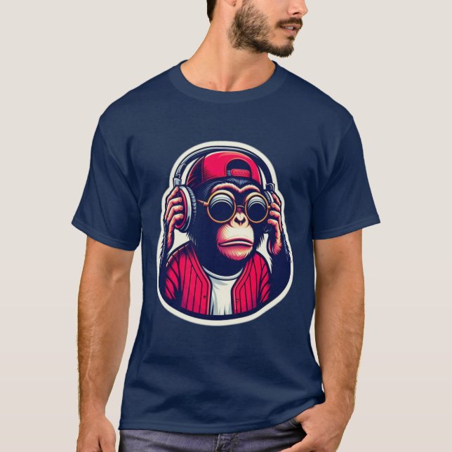 T-SHIRT CHIMP DANS DA HOUSE (Devant)