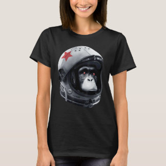 T-shirt Chimpanzé Astro Astronaute Casque Espace Galaxie S