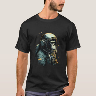 T-shirt Chimpanzé Astronaut spatial Monkey de voyage Vinta