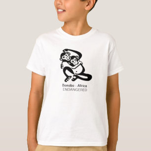 T-shirt Chimpanzé - BONOBO - Graphique animal en voie de d