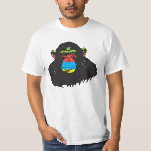 T-shirt Chimpanzé d'arc-en-ciel