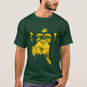 T-shirt chimpanzé de pensée