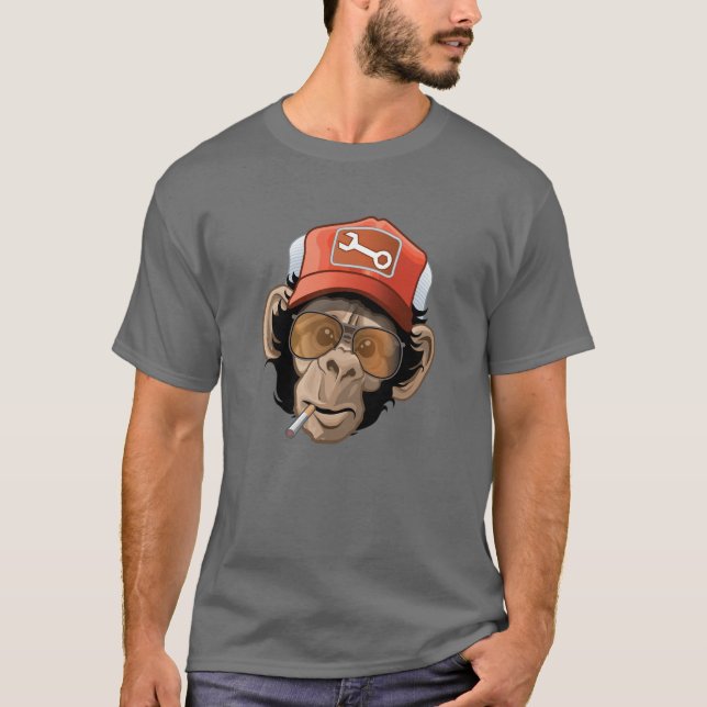 T-shirt Chimpanzé de Truckin (Devant)
