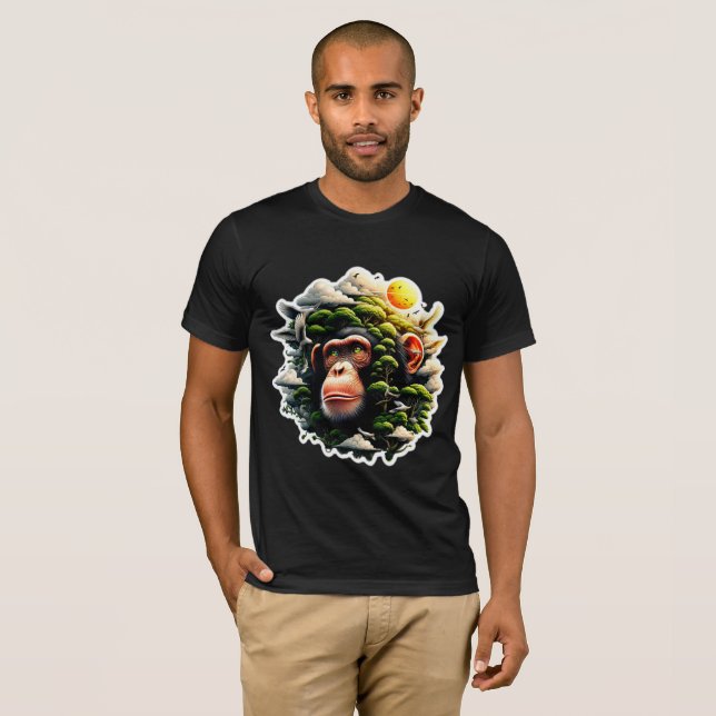 T-SHIRT CHIMPANZEE 16 (Devant entier)