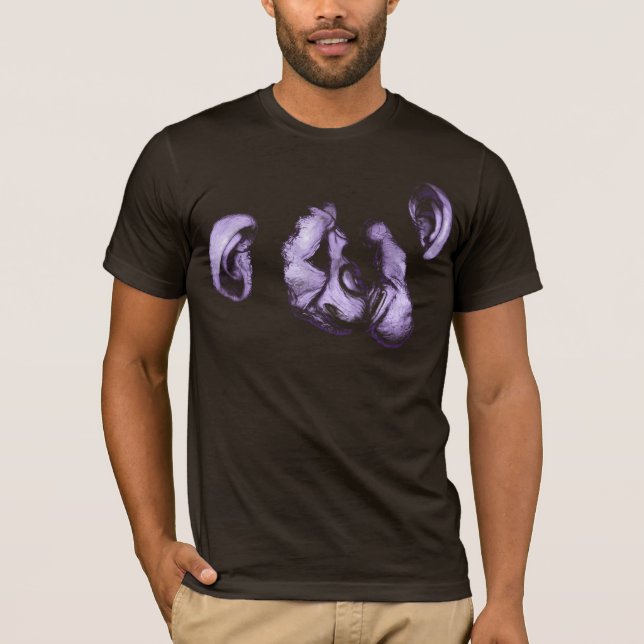 T-shirt chimpanzés embrassants (Devant)