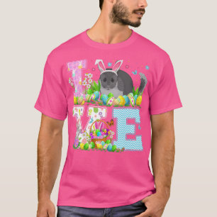 T-shirt Chinchilla Chasse aux oeufs de Pâques Amour amusan