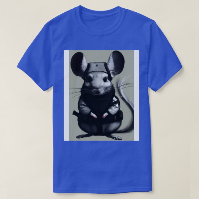 T-shirt Chinchilla en costume ninja 1 (Design devant)