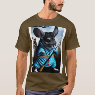 T-shirt Chinchilla en costume ninja 4
