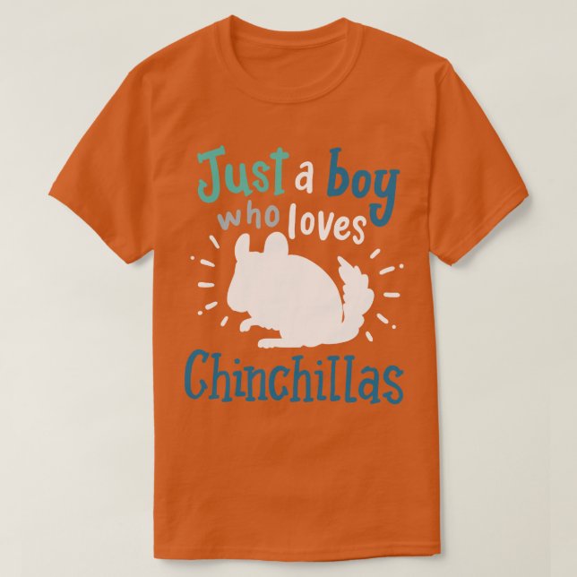 T-shirt Chinchillas Chinchilla Lover 4 (Design devant)