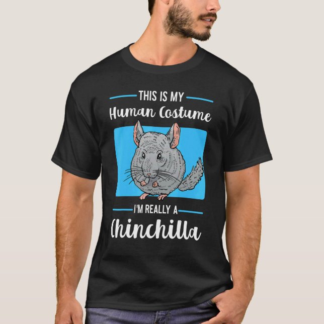 T-shirt Chinchillas costume humain rongeur animal (Devant)