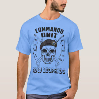 T-shirt Chine Commando Léopard de neige de la force spécia