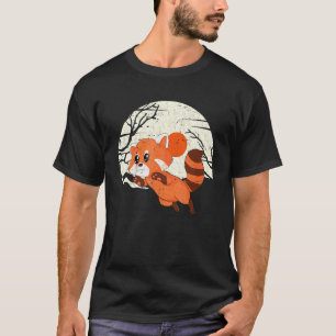 T-shirt Chine Lune Forêt faunique Animal Chinois Sable rou