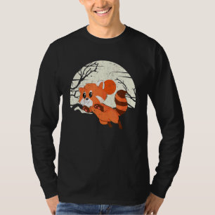 T-shirt Chine Lune Forêt faunique Animal Chinois Sable rou