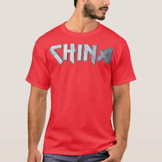 T-shirt Chine métal lourd