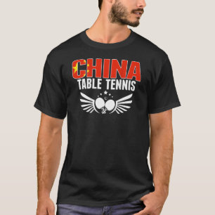 T-shirt Chine Ping Pong Chinese Table Tennis Team Supp