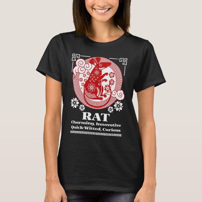 T-shirt Chinese Zodiac Rat Personality (Devant)