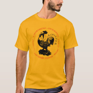 T-shirt Chinois Coq Année Personnalité Zodiac Anniversai