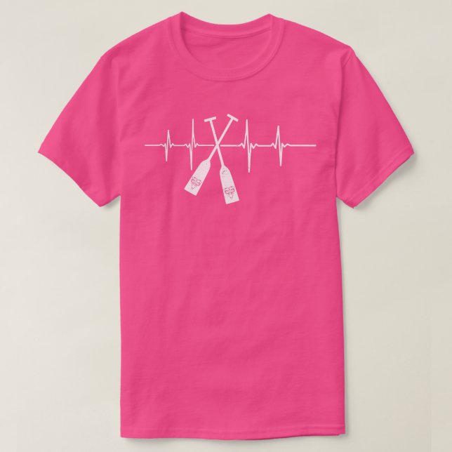 T-shirt Chinois Dragon Boat Racles Paddles Heartbeat Cadea (Design devant)