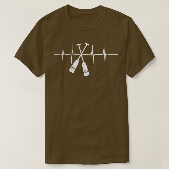 T-shirt Chinois Dragon Boat Racles Paddles Heartbeat Cadea (Design devant)