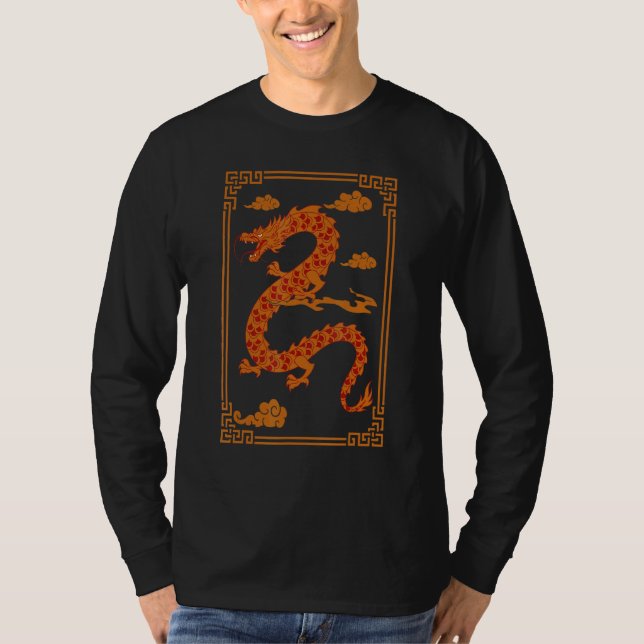 T-shirt Chinois Flying Dragon Mythical Creature Imaginaire (Devant)