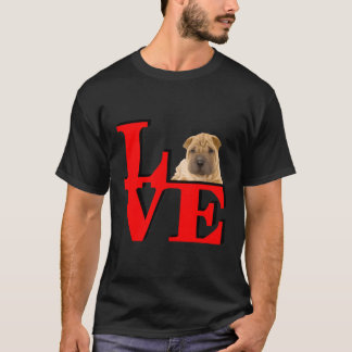 T-shirt Chinois Shar-Pei Love Park I Love My Dog