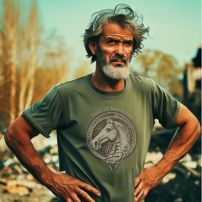 T-shirt chinois Zodiac "Cheval" (Créateur téléchargé)