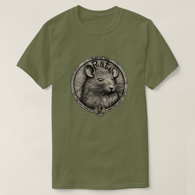 T-shirt chinois Zodiac "Rat" (Design devant)