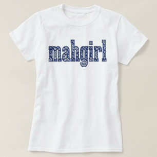 T-shirt Chinoiserie dos personnalisé Nom Mahgirl