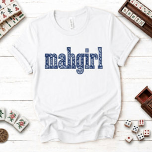 T-shirt Chinoiserie dos personnalisé Nom Mahgirl 