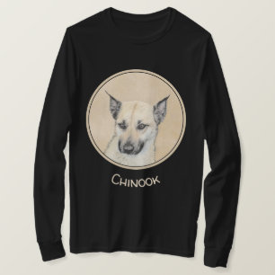 T-shirt Chinook (Oreilles Pointées) Peinture - Art Chien o