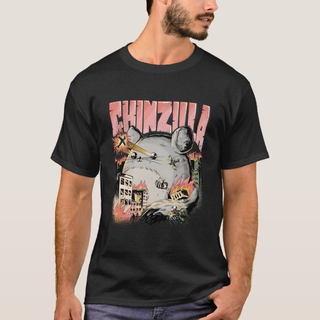 T-shirt Chinzilla Chinchilla Saying Chinchillas Owners (Devant)