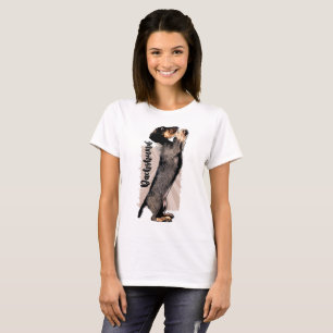 T-shirt Chiot à poils durs de teckel