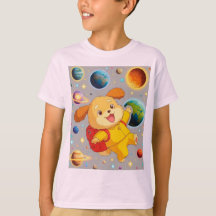 Chiot de dessin animé mignon avec sac à dos flotta
