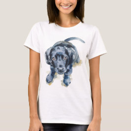 T-shirt Chiot de l'extracteur Barney, Black Labrador