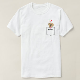 T-shirt Chiot de poche de laboratoire jaune