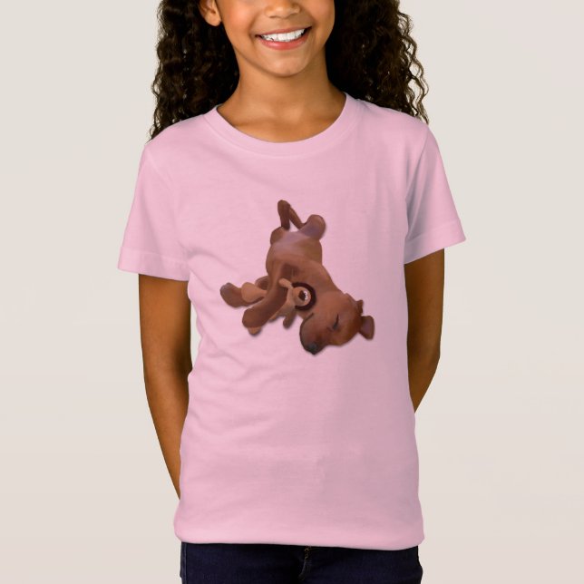 T-Shirt Chiot de Rhodesian Ridgeback (Devant)