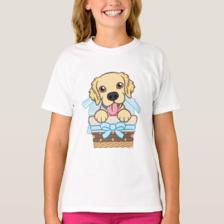 T-shirt Chiot doré